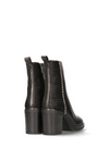Steffi Leather Boots in Black Pony/Off White from Maruti
