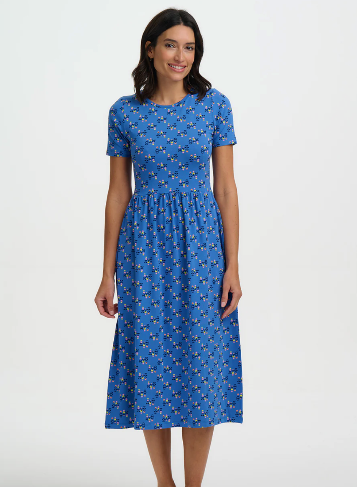 Sugarhill Sofia Jersey Midi Dress Blue