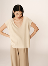 Pacino V-Neck T-Shirt in Or from Grace & Mila
