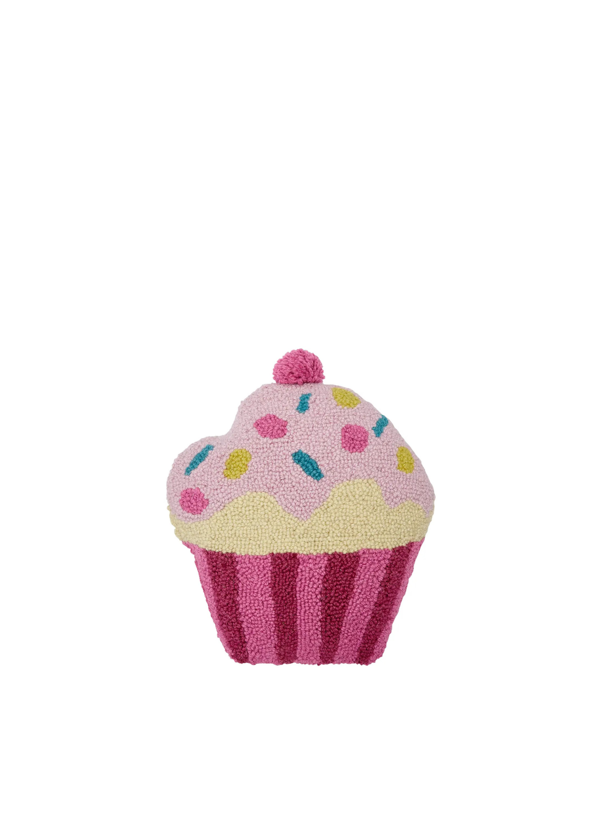 Cupcake W/Pom Pom Hook Cushion from Peking Handicraft