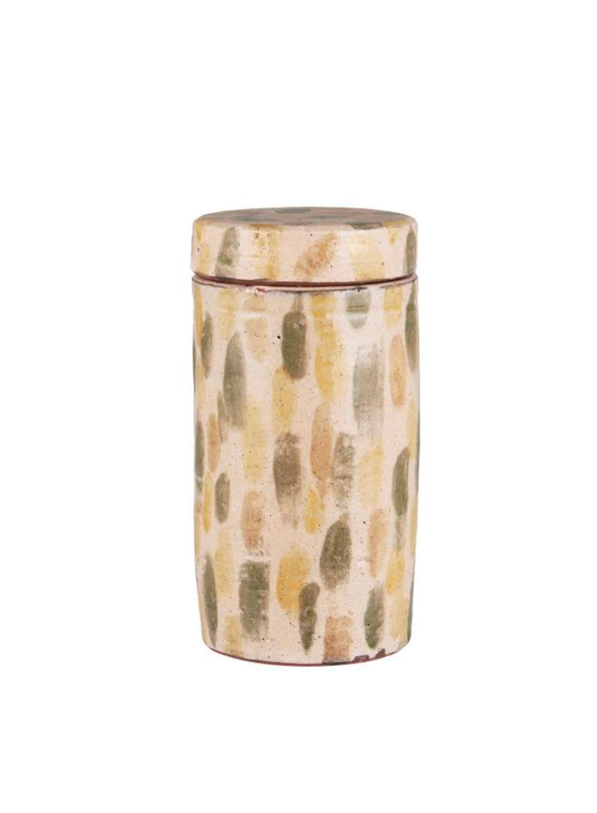 Jar W/Lid Multicoloured Brushstrokes from IB Laursen