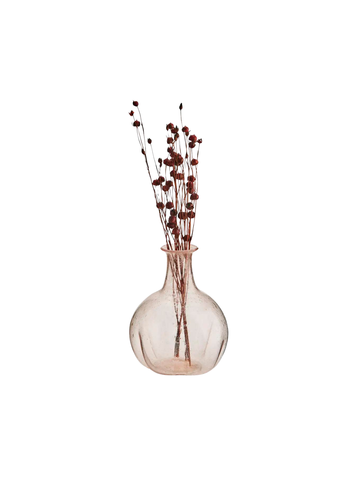 Light Peach Recycled Glass Vase from Madam Stoltz