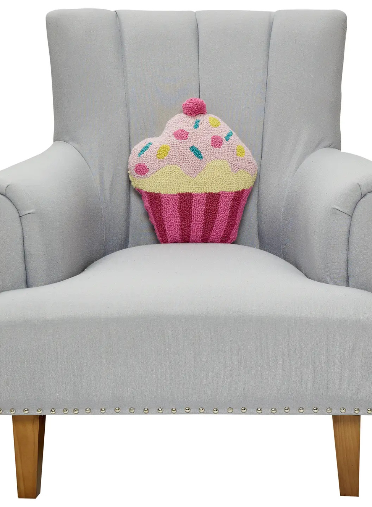 Cupcake W/Pom Pom Hook Cushion from Peking Handicraft