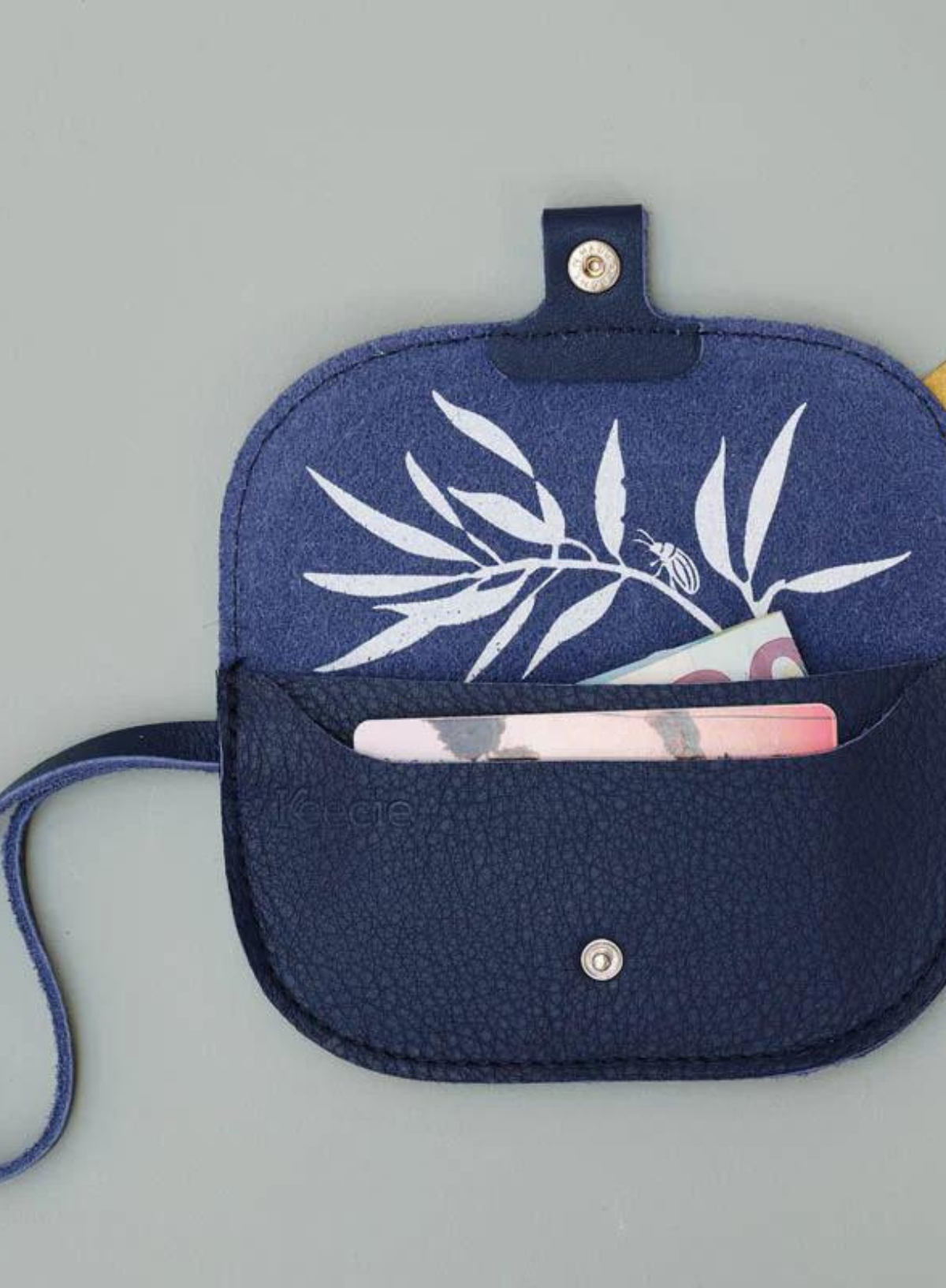 Small Wishes Wallet in Ink Blue from Keecie