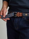 Belt Synthetic Woven in Navy68 from Faguo