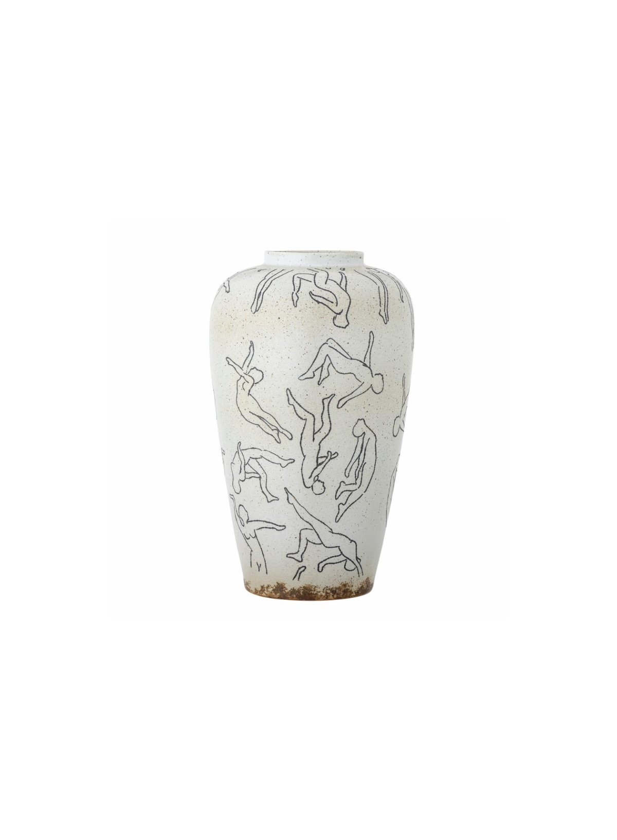 Adah Nature Stoneware Vase from Bloomingville