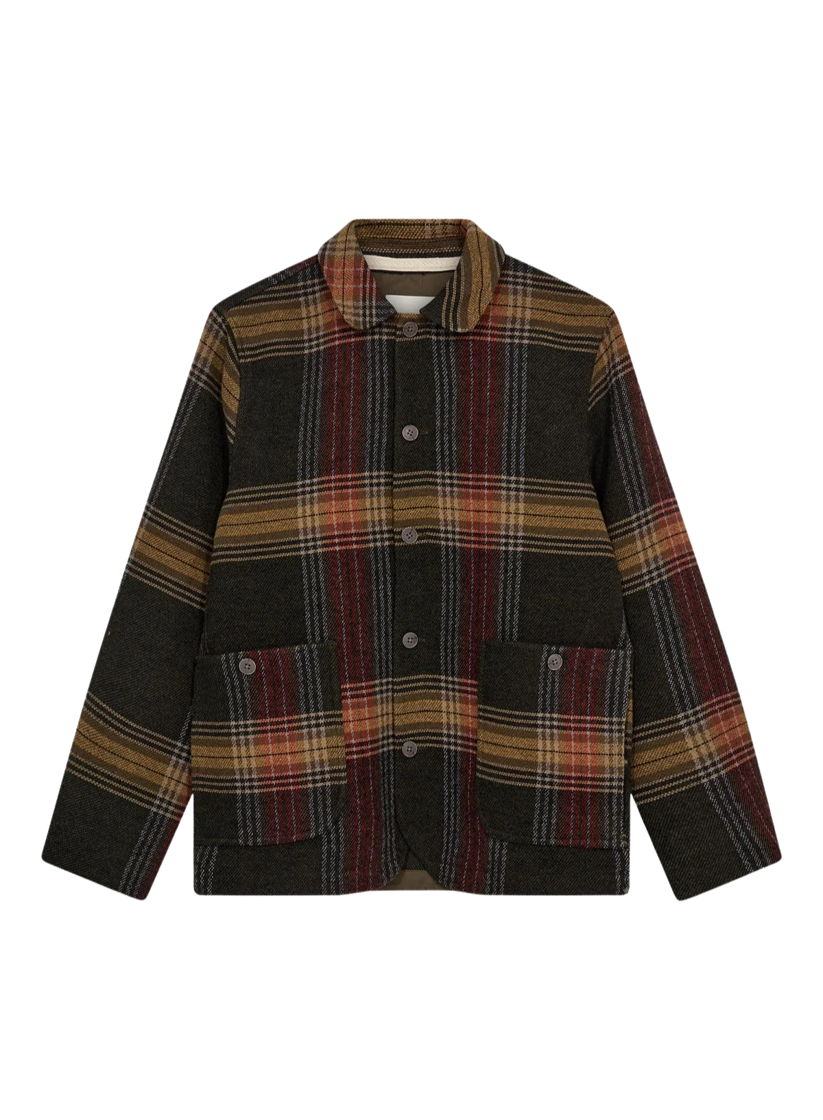 Oscar Heavy Twill Overshirt in Forest Night from Anerkjendt