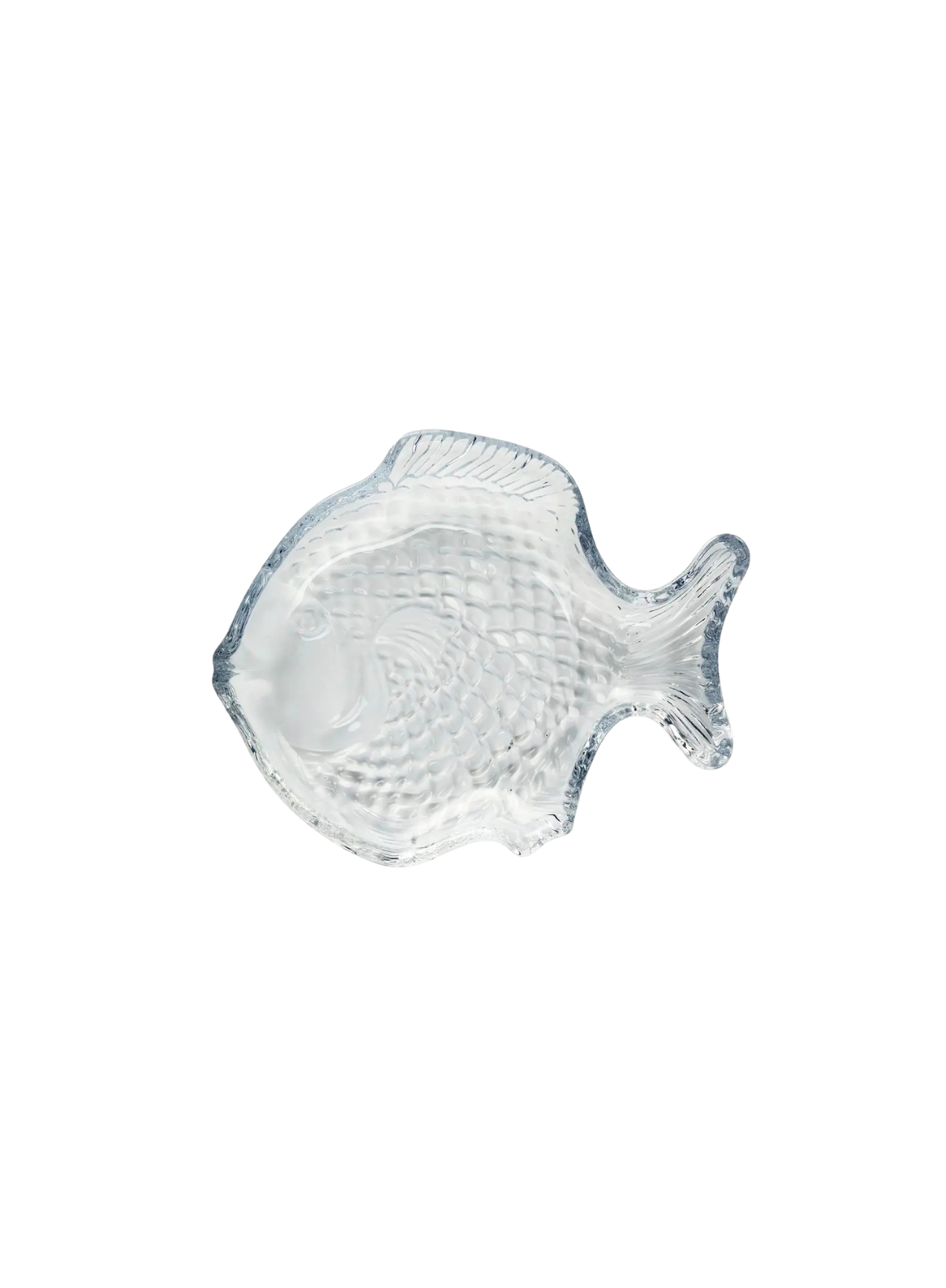 Madam Stoltz Large Clear Glass Fish Tray
