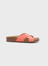 Bio Crossed Strap Sandals in Coral 445 from Nice Things