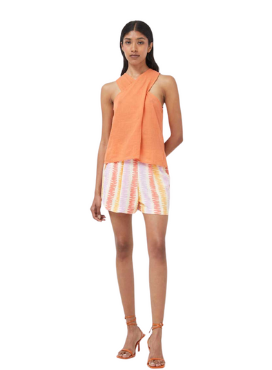 Striped Shorts in Coral Stripes from Compañia Fantastica