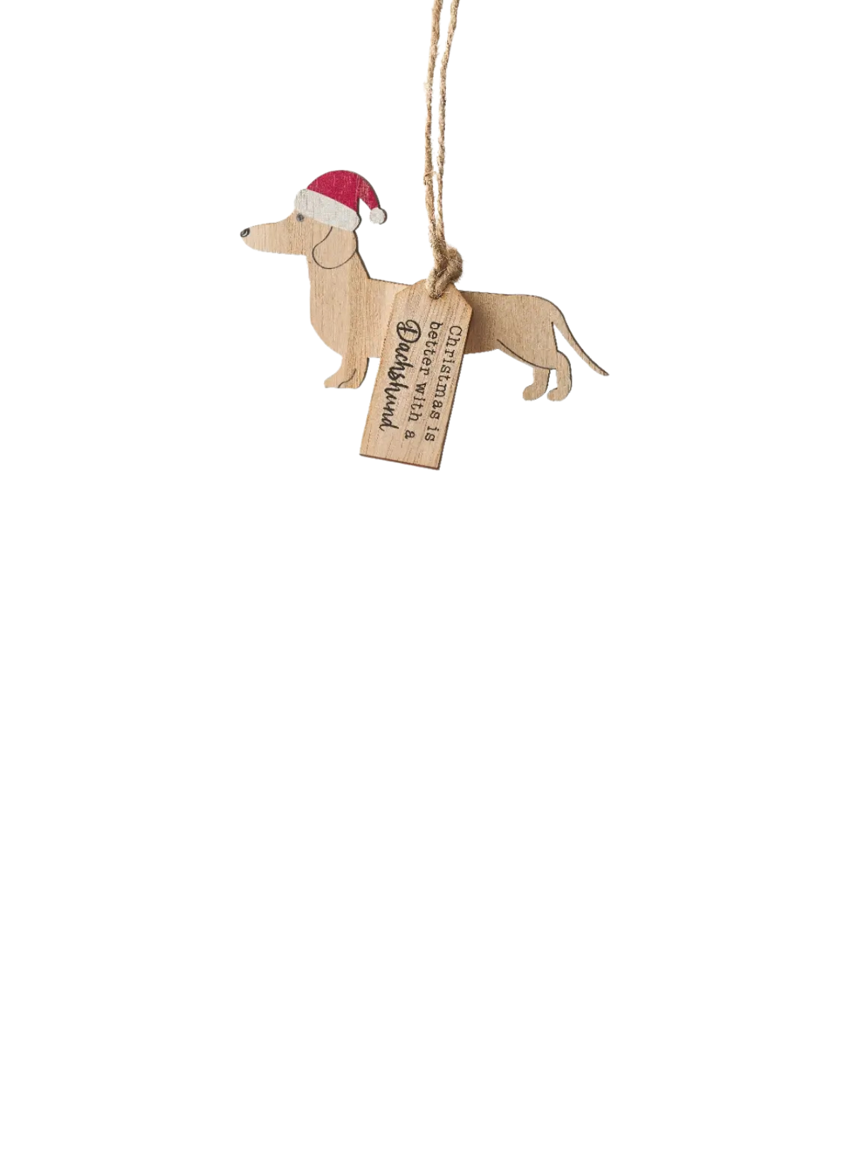 Christmas is Better with a Dachshund Hanger from Gainsborough Giftware