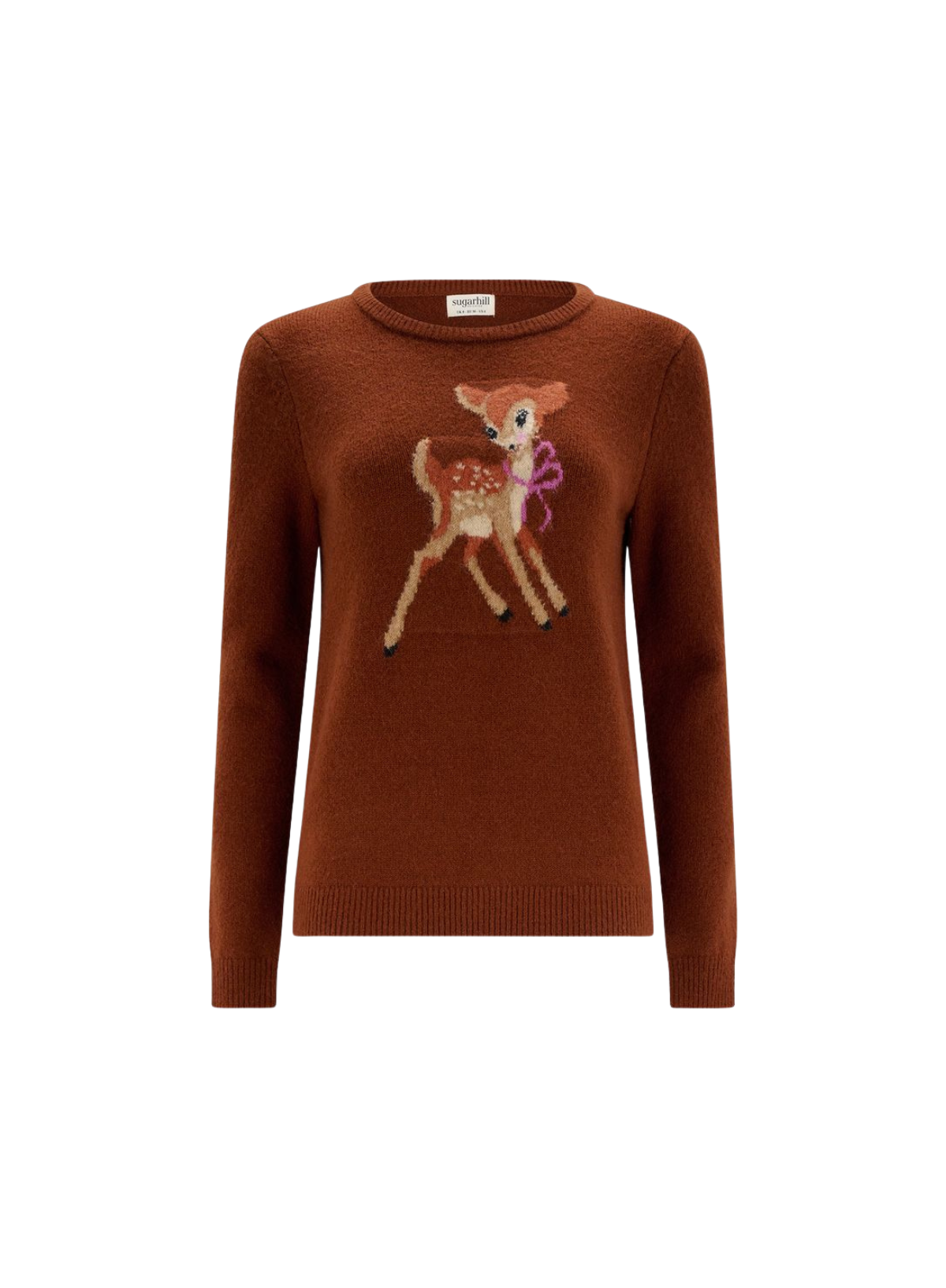 Sugarhill Kia Jumper in Brown Vintage Baby Deer