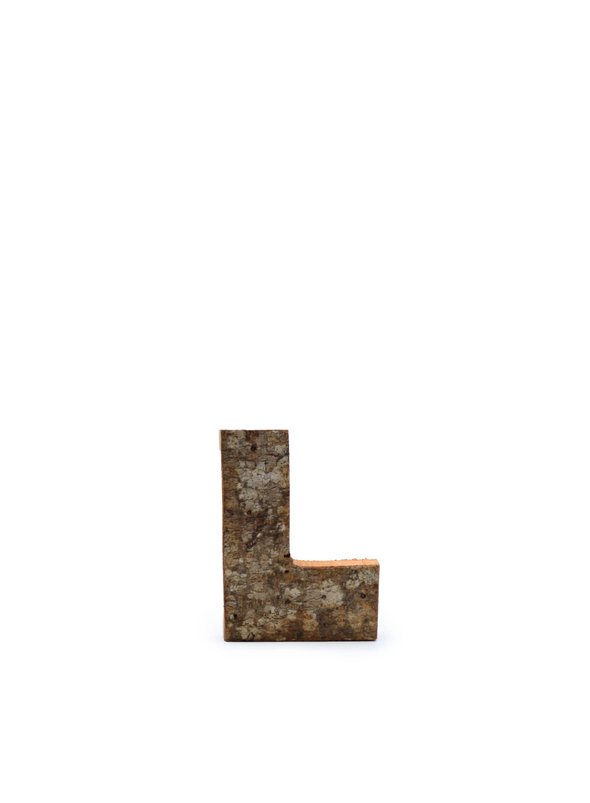 Rustic Bark Letter from Ancient Wisdom