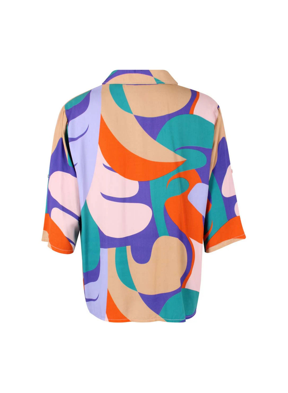 Danesolidary Viscose Shirt in Cold Purple from Danefae
