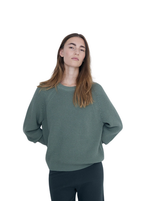 Bam Knit Jumper in Khaki from Yerse