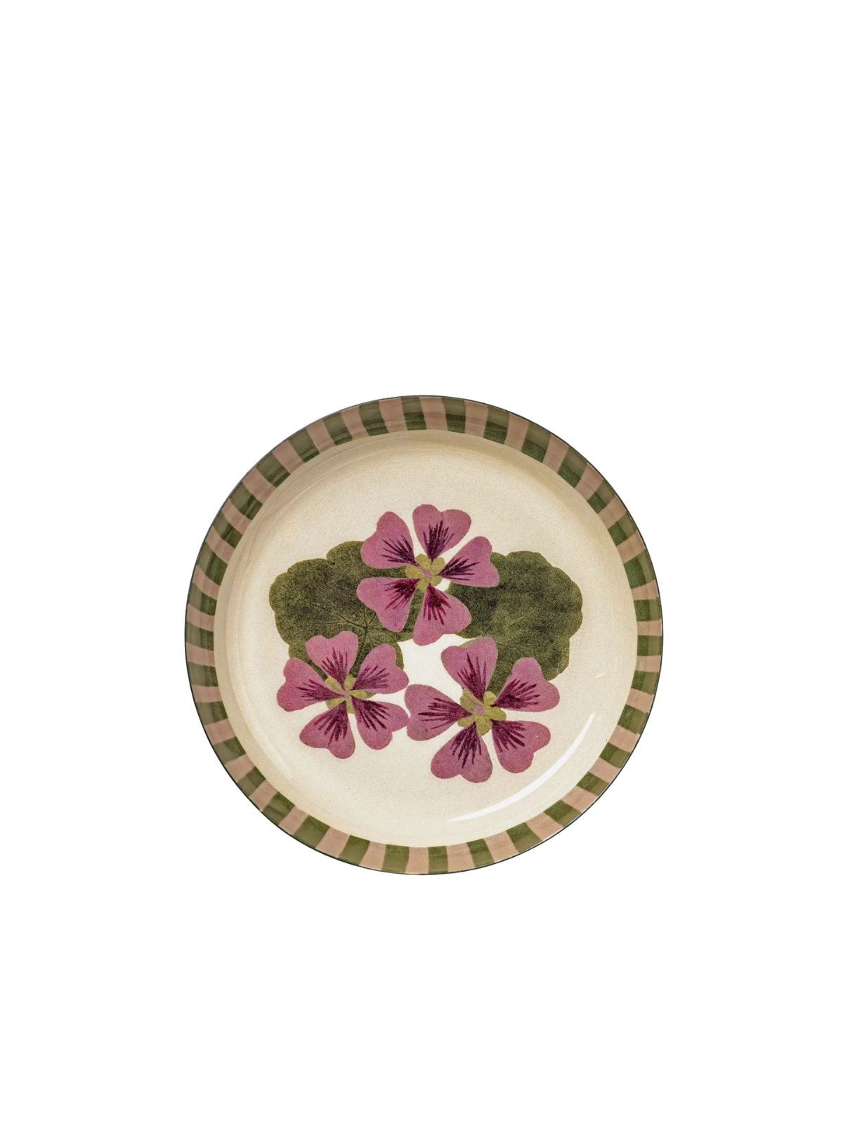 Roomytown Round Enamel Tray - Geranium