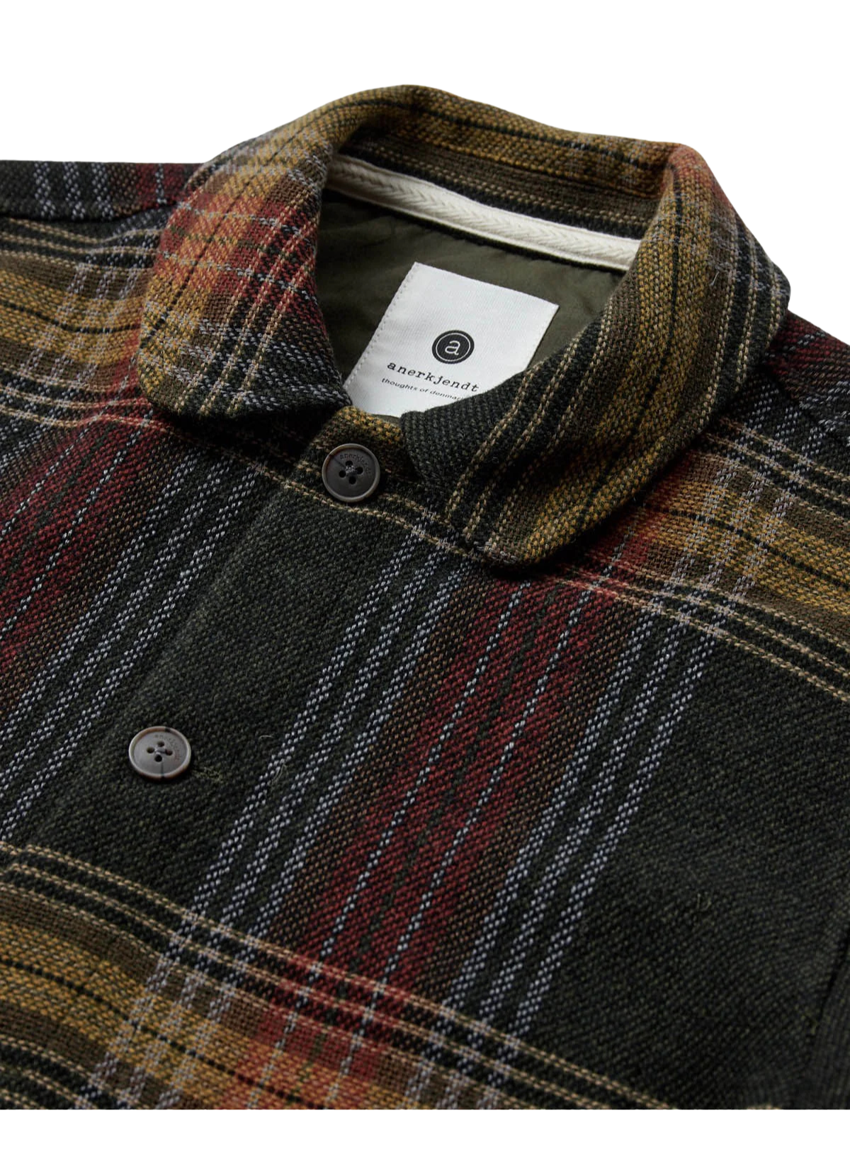 Oscar Heavy Twill Overshirt in Forest Night from Anerkjendt