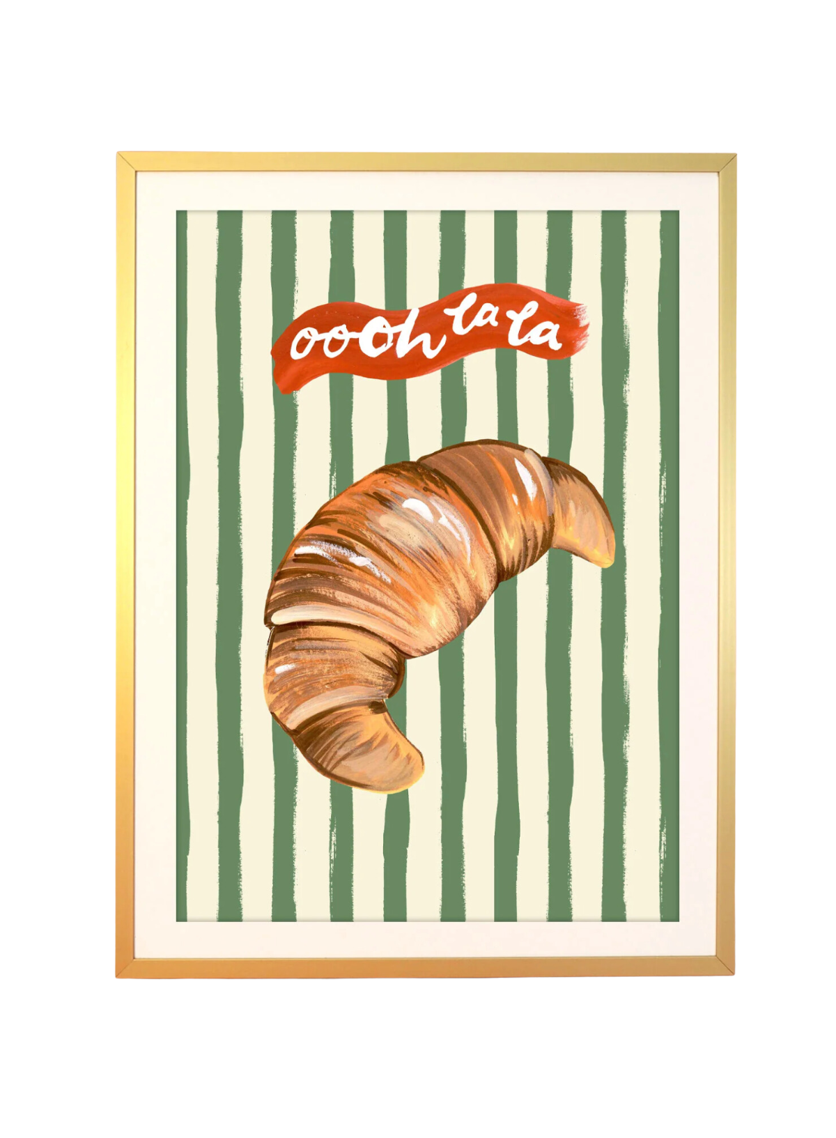 Oooh La La Croissant Print: A4 from Eleanor Bowmer