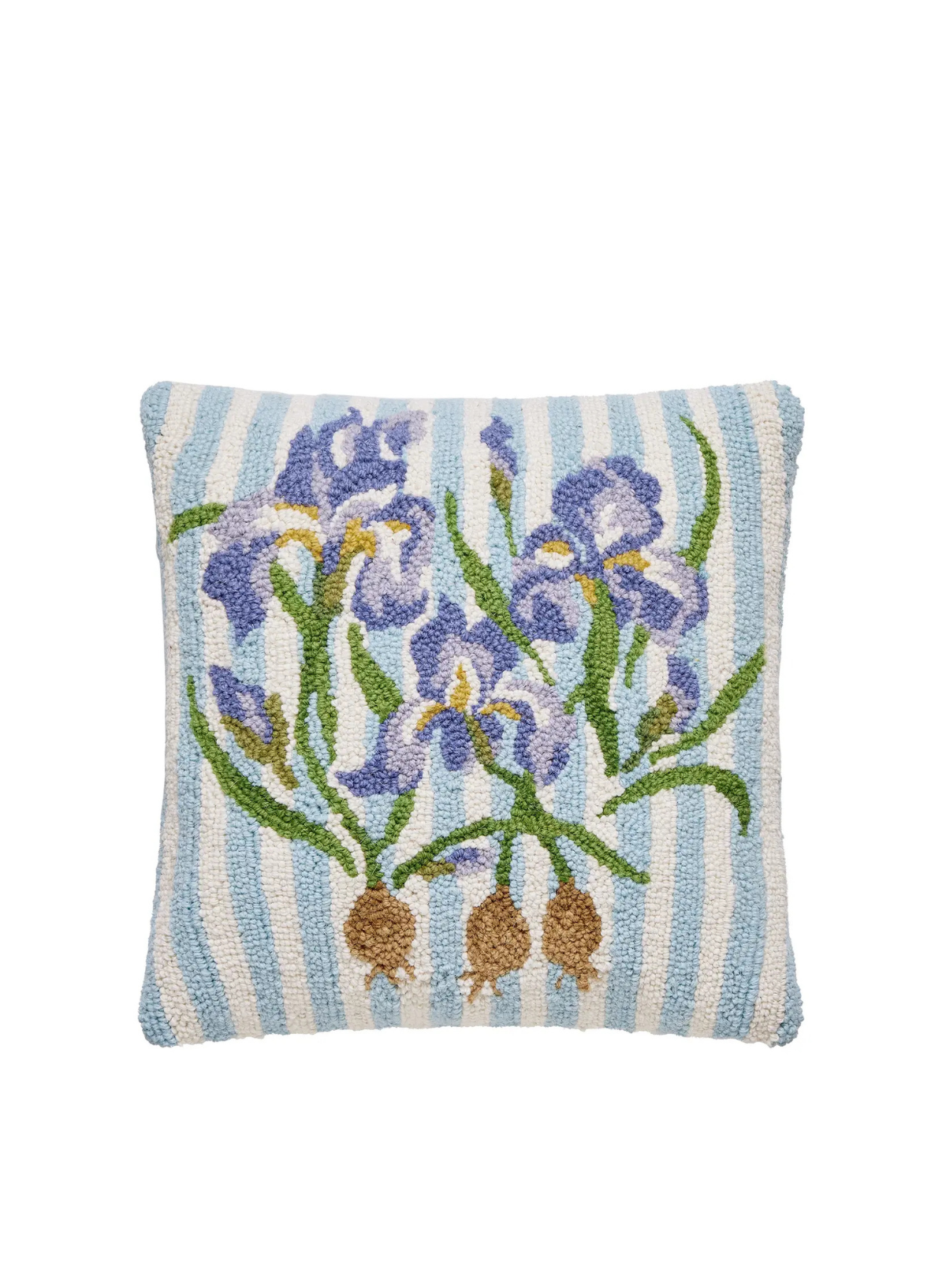 Peking Handicraft Purple Iris Hook Pillow