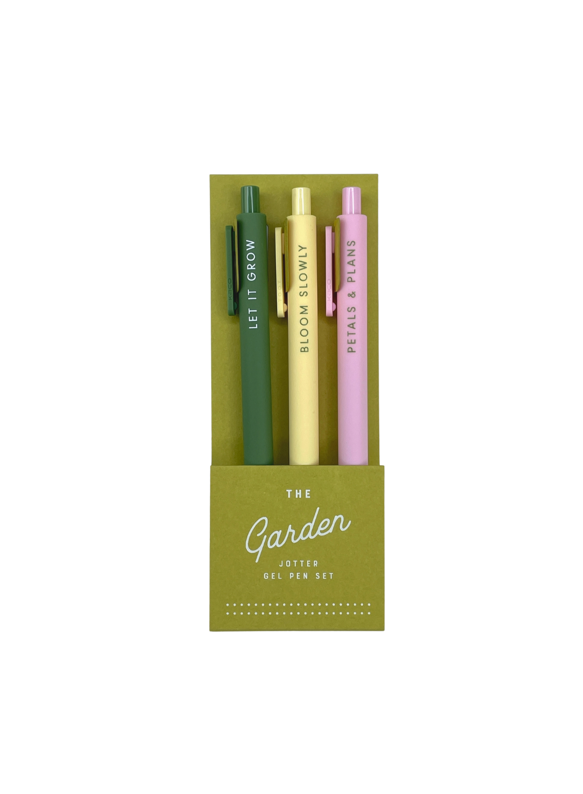 Ruff House Print Shop Garden Jotter Gel Pen: Set of 3