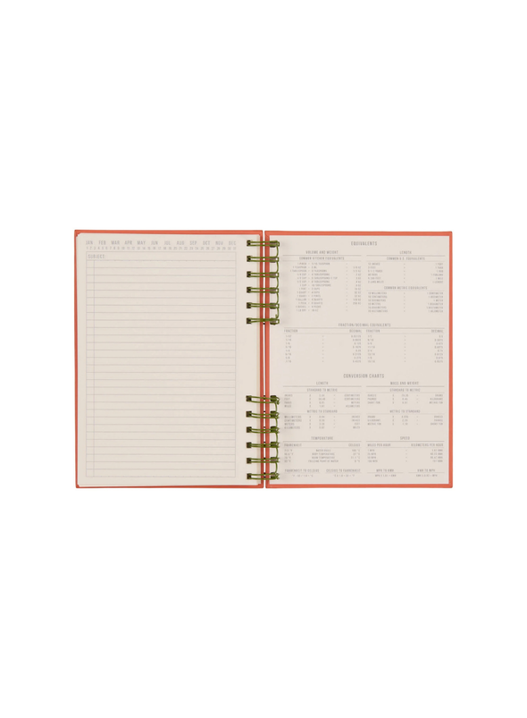 Standard Issue Planner Notebook No.12 in Army Green + Chilli from Designworks Ink