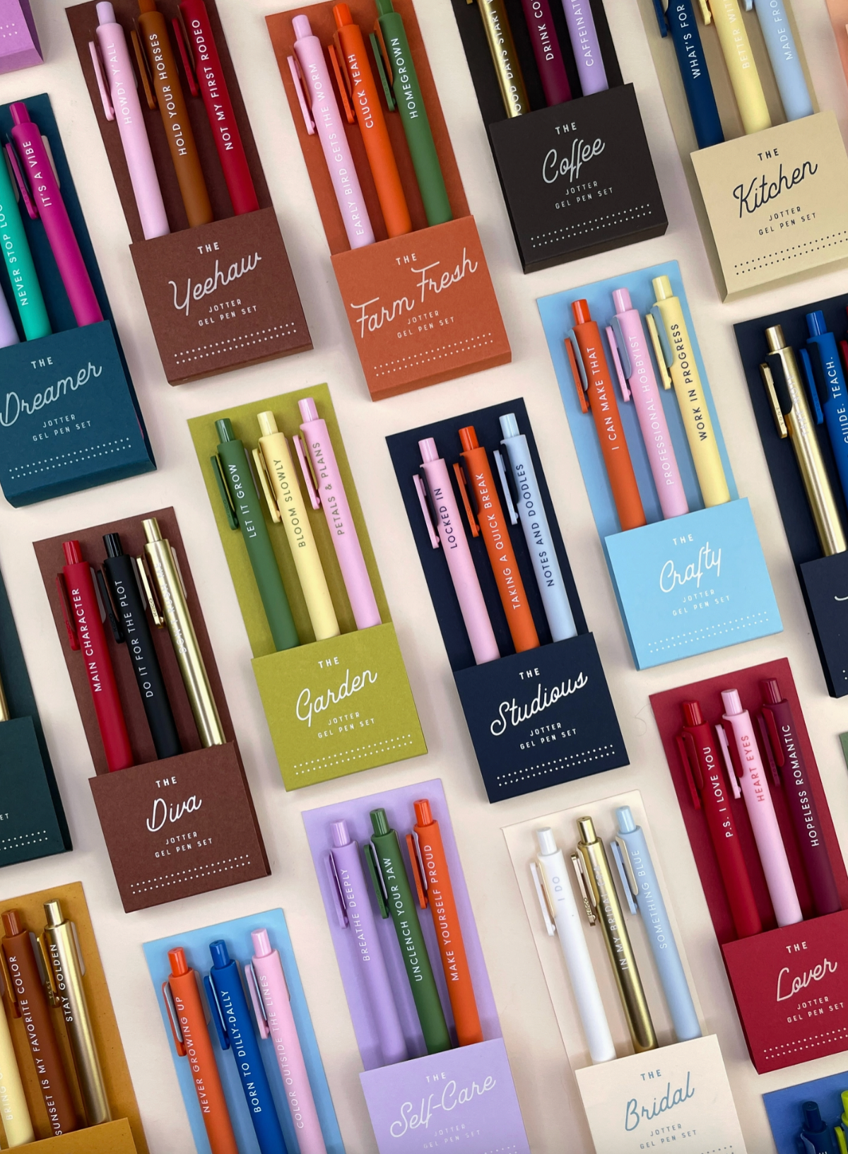 Ruff House Print Shop Garden Jotter Gel Pen: Set of 3