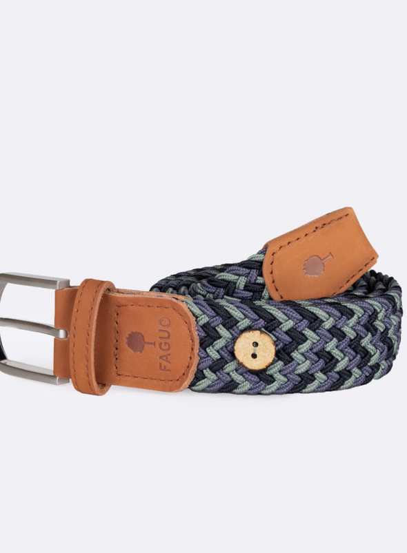 Belt Synthetic Woven in Navy72 from Faguo