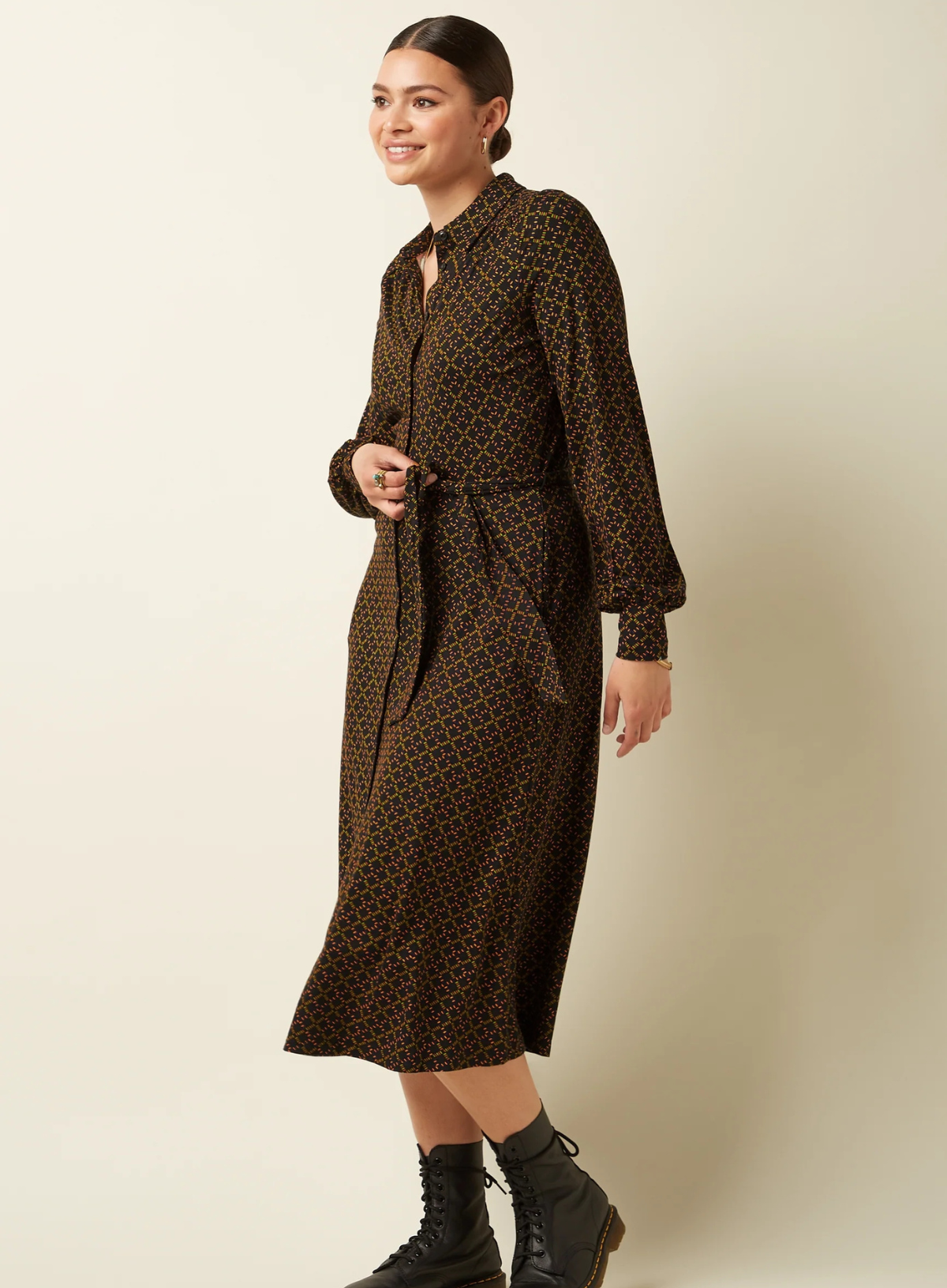 Maisie Dress Dynamo in Black from King Louie