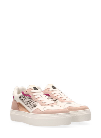 Tavi Leather Trainers in Pink/White Pixel Off White from Maruti