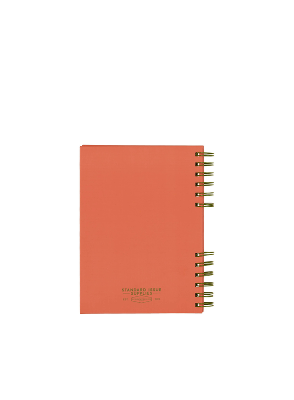 Standard Issue Planner Notebook No.12 in Army Green + Chilli from Designworks Ink
