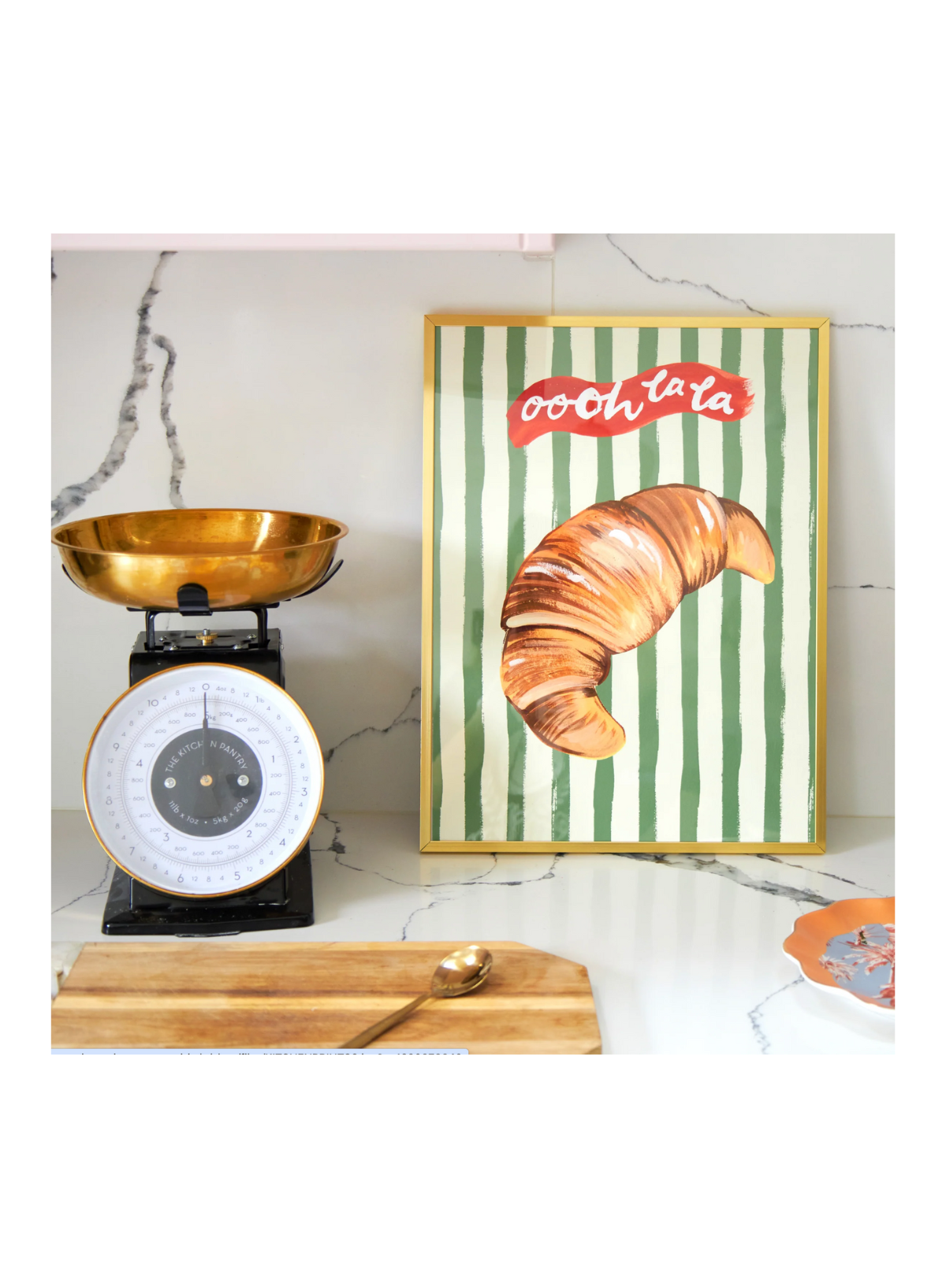 Oooh La La Croissant Print: A4 from Eleanor Bowmer