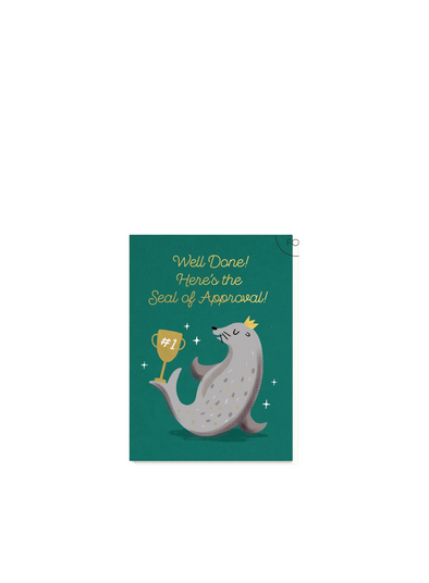 Seal of Approval Congratulations Card from Stormy Knight