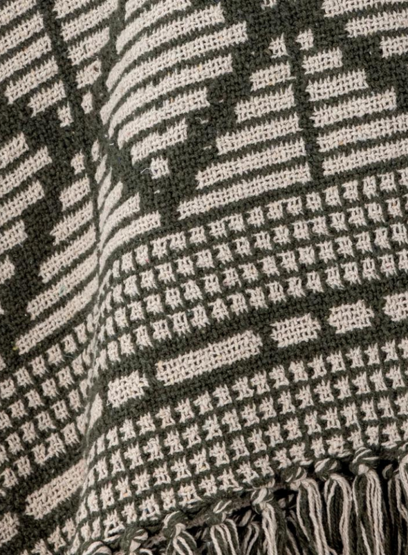 Green Gutte Throw from Bloomingville