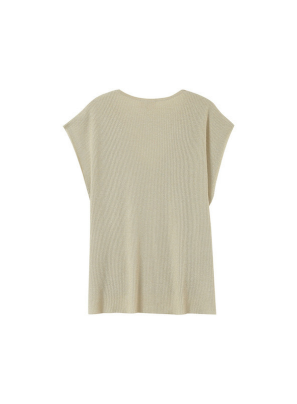 Pacino V-Neck T-Shirt in Or from Grace & Mila
