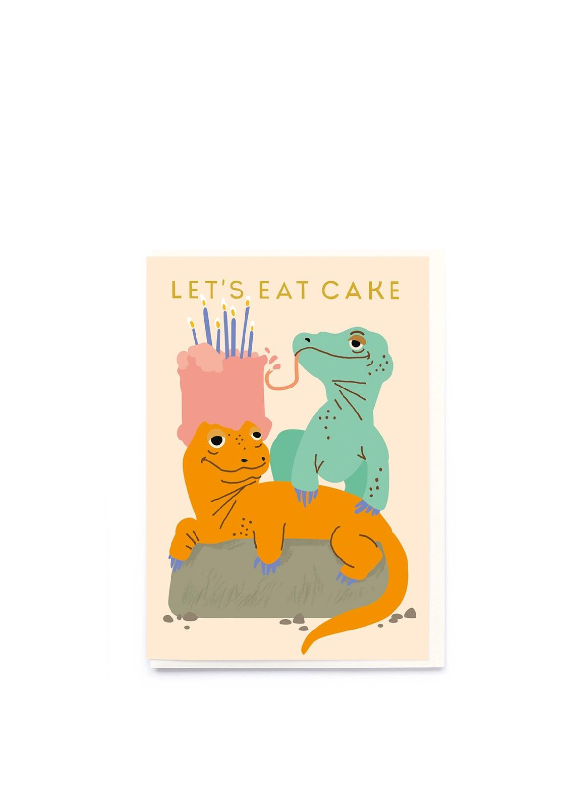Komodo Dragon Cake Birthday Card from Noi