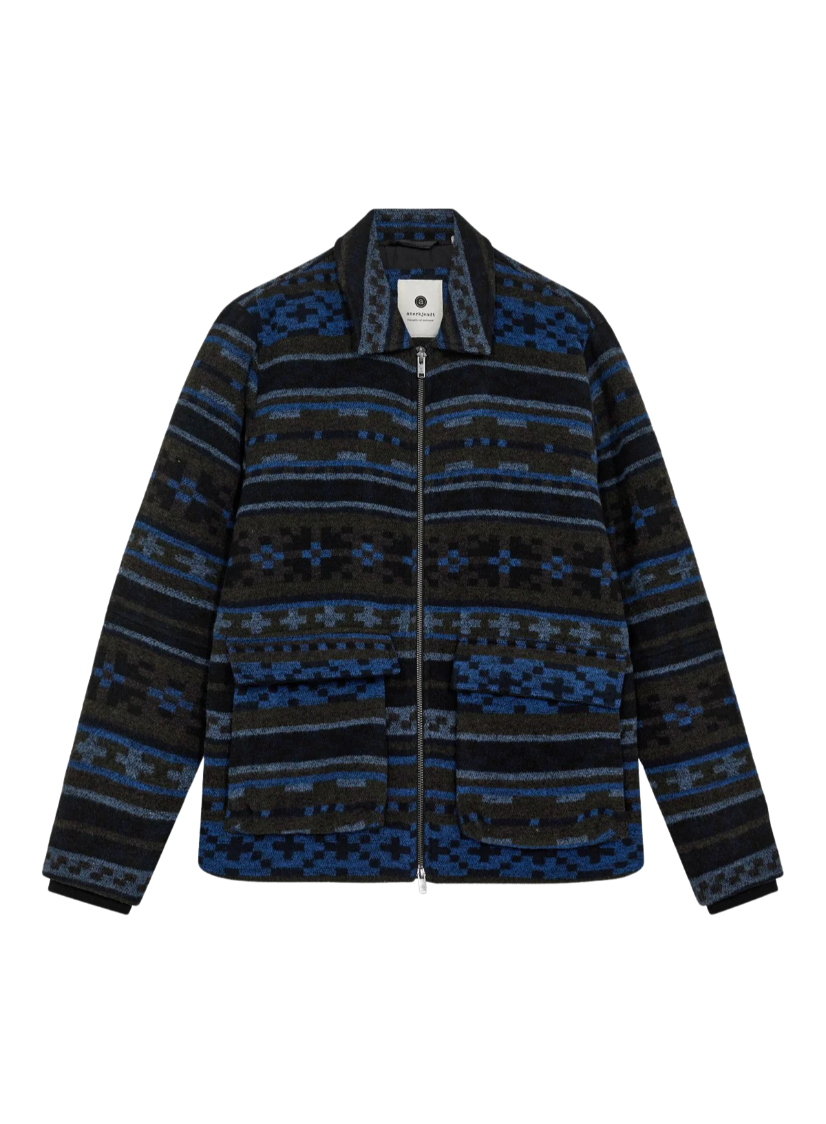 Bruce Wool Jacket in Sky Captain from Anerkjendt