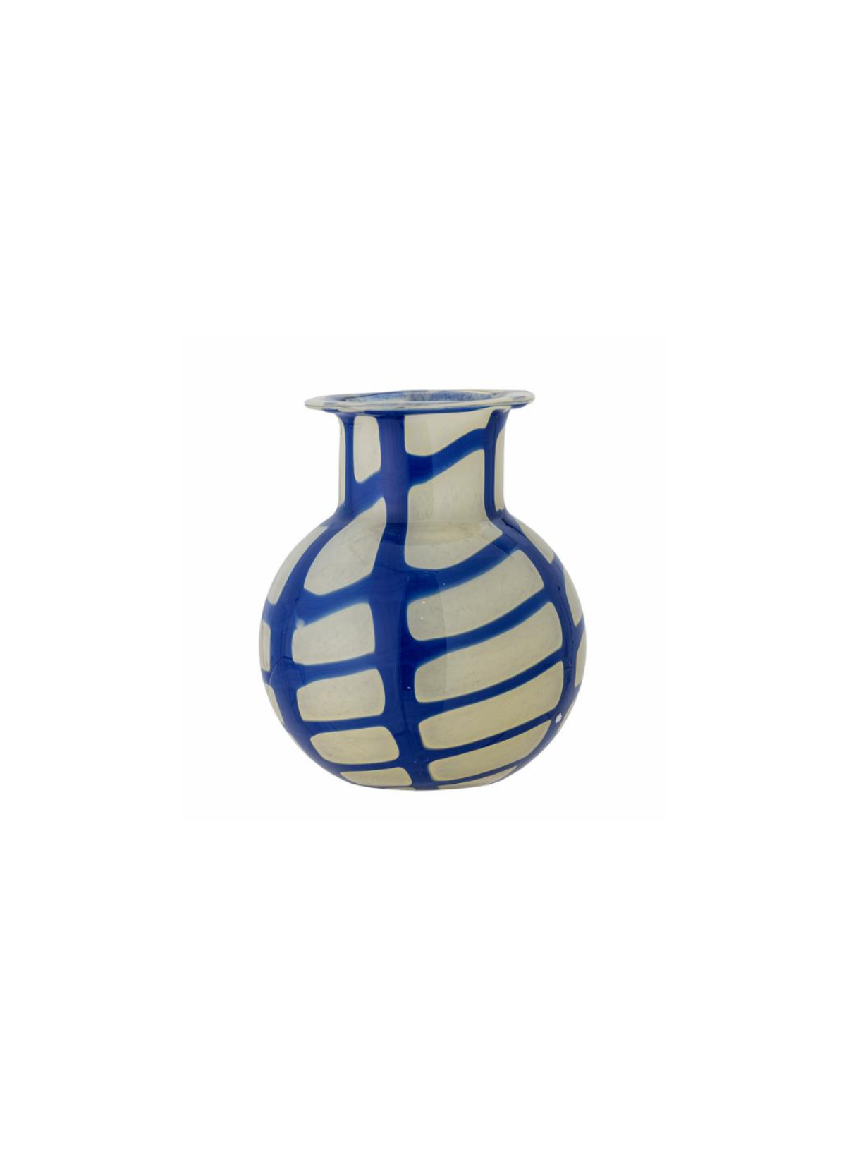 Bloomingville Kiran Blue Glass Vase