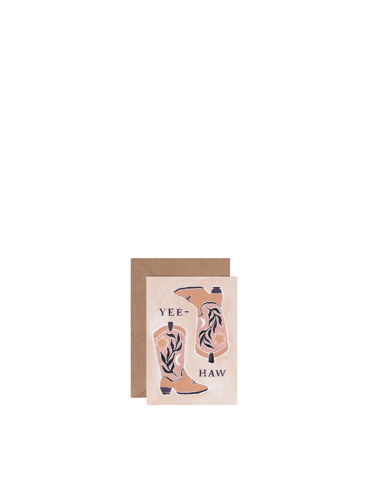 Yee-Haw Cowboy Boots Mini Card from Sister Paper Co.