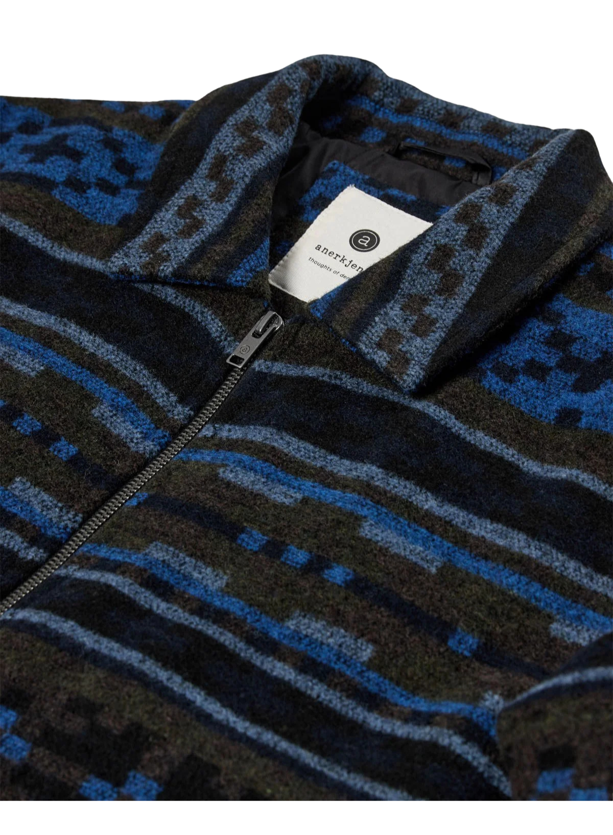 Bruce Wool Jacket in Sky Captain from Anerkjendt