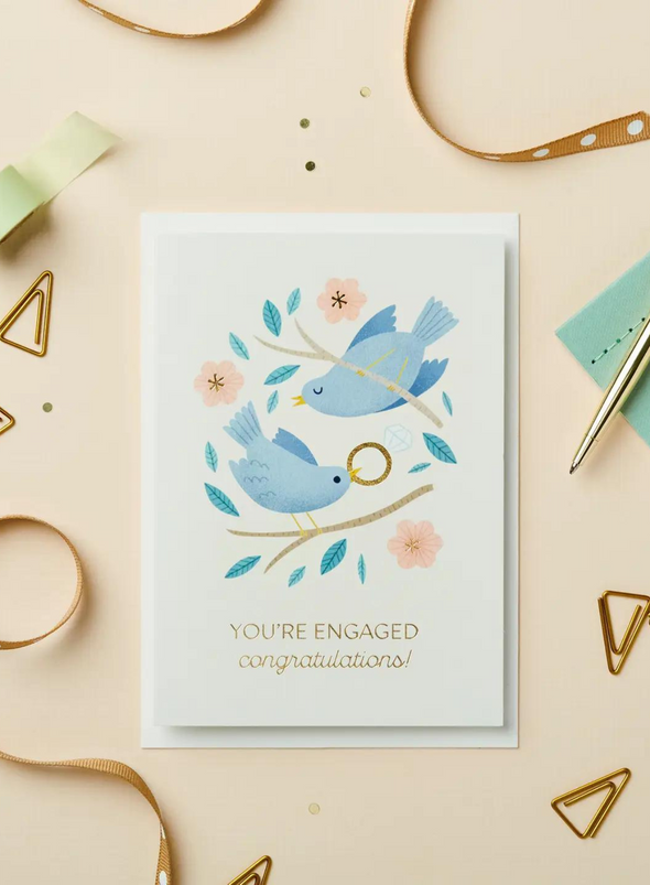 Love Birds Engagement Card from Stormy Knight