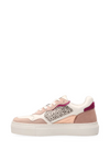 Tavi Leather Trainers in Pink/White Pixel Off White from Maruti