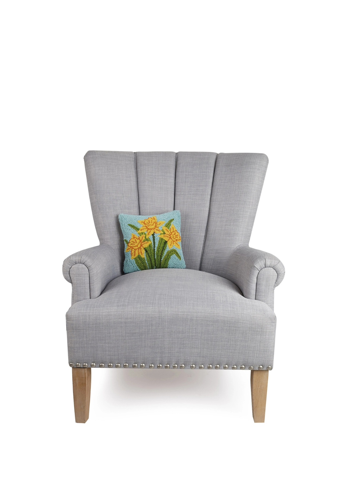 Peking Handicraft Daffodil Flower Hook Pillow