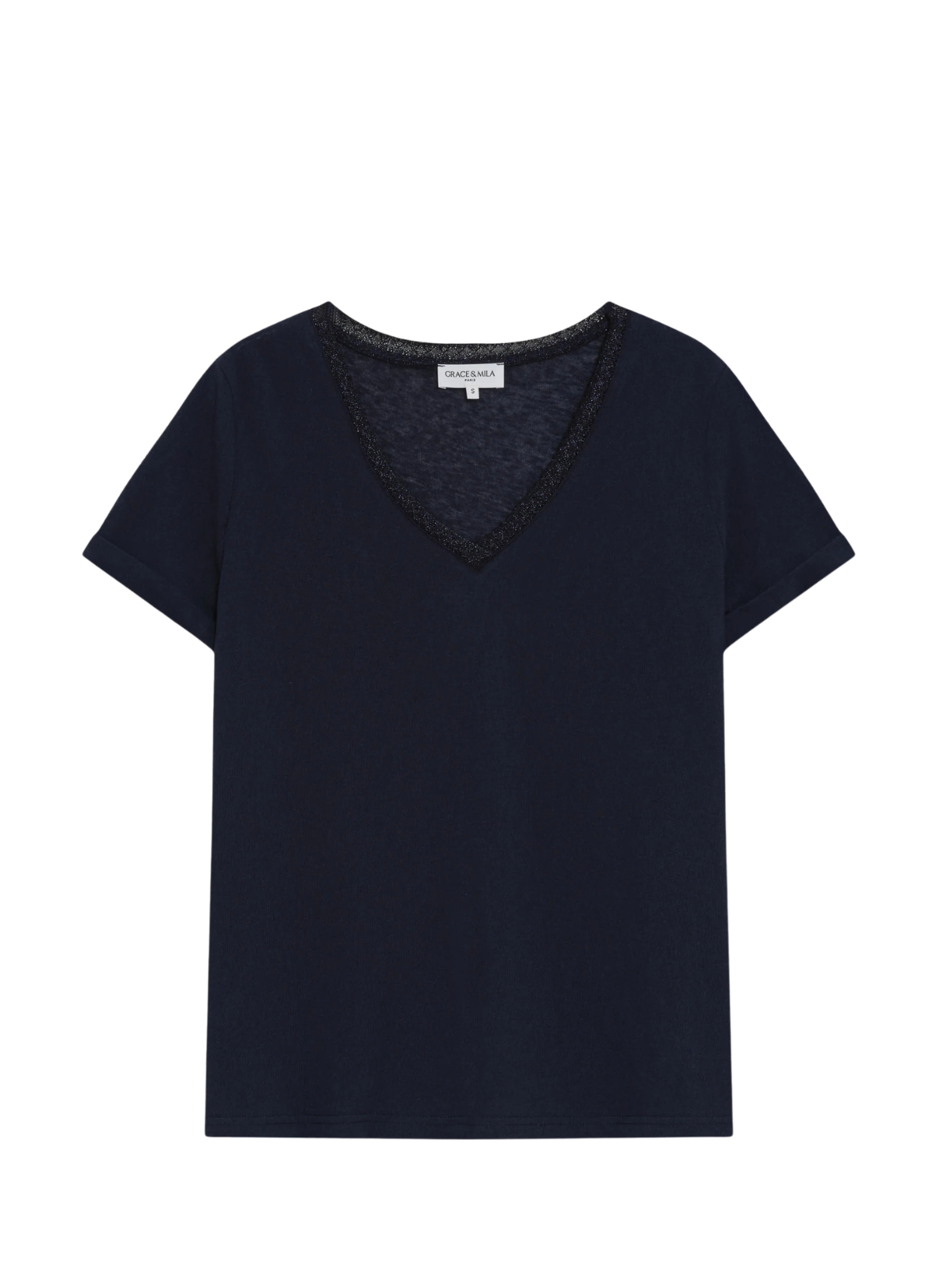 Grace & Mila  Vasco T-Shirt in Marine Navy