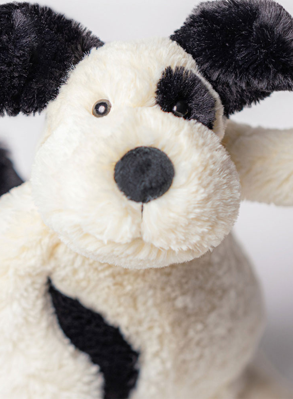 Jellycat Bashful Rufferty Black & Cream Puppy Original