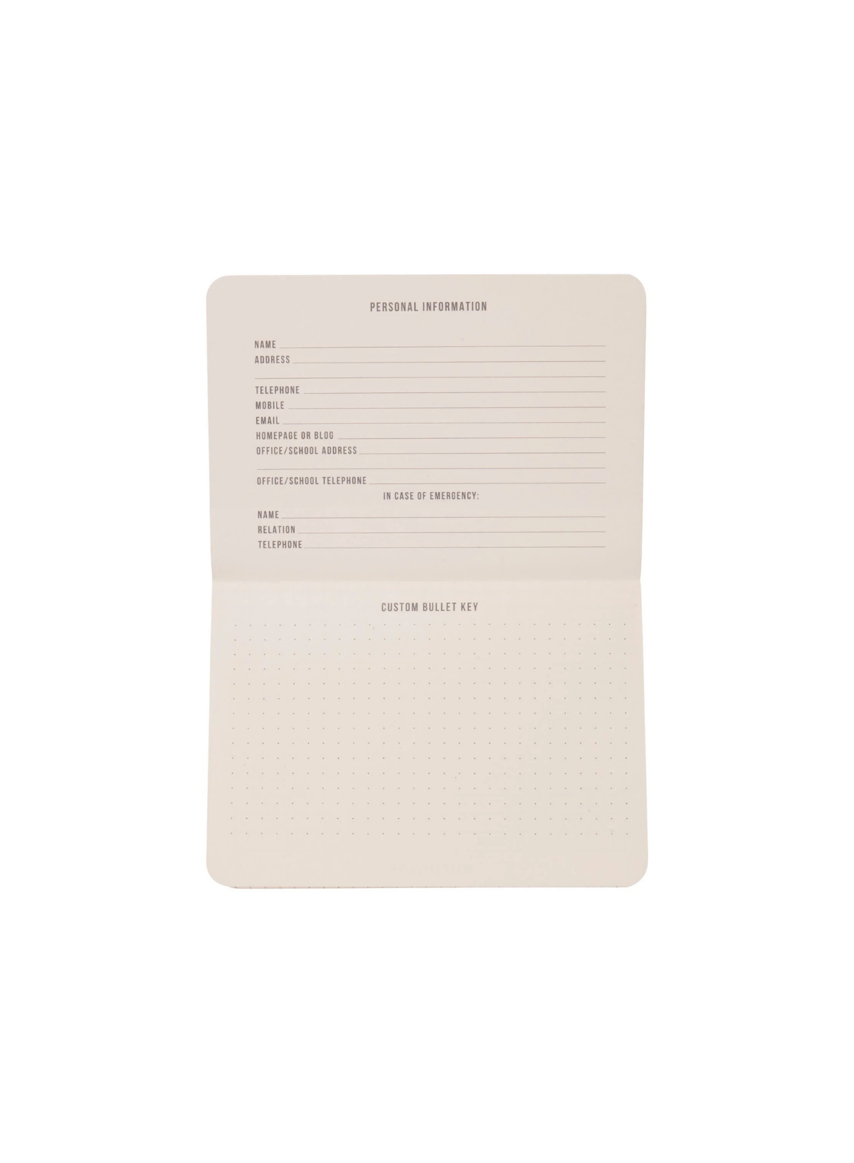 Designworks Ink Standard Issue Pocket Journal in Cobalt + Citron