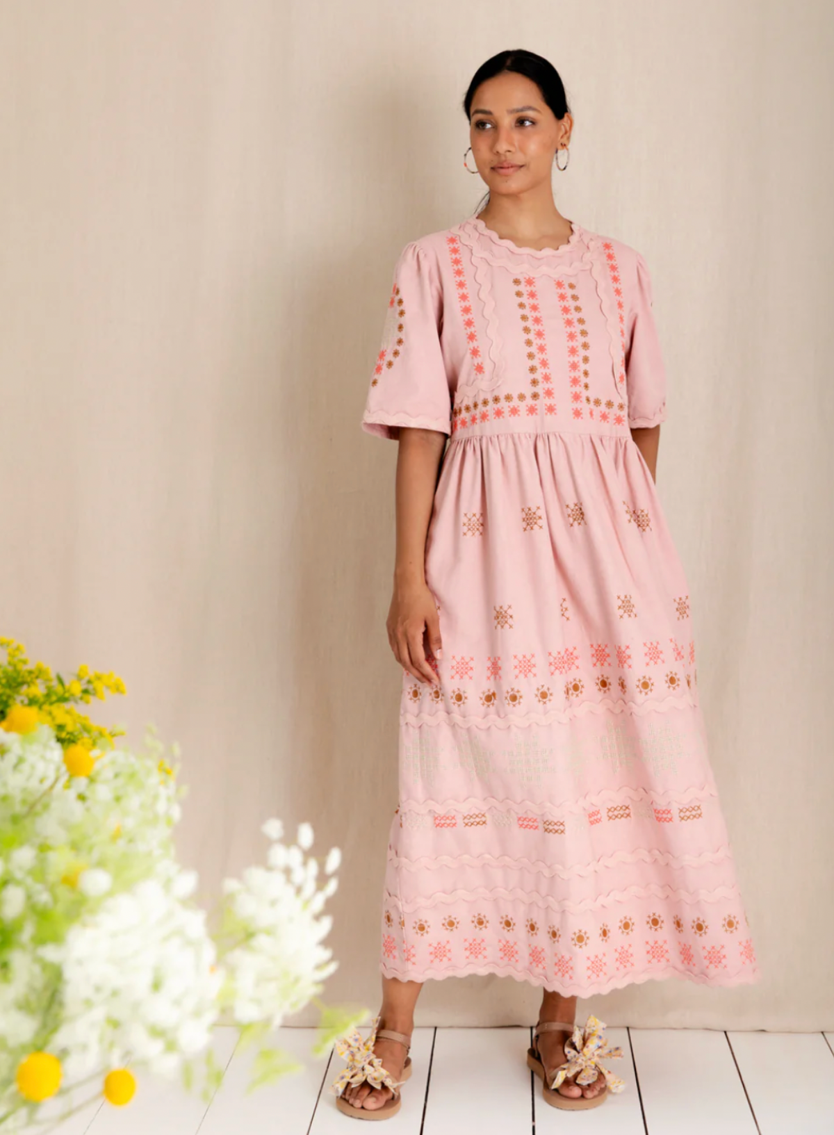 Bonté Sienna Dress in Rosewater