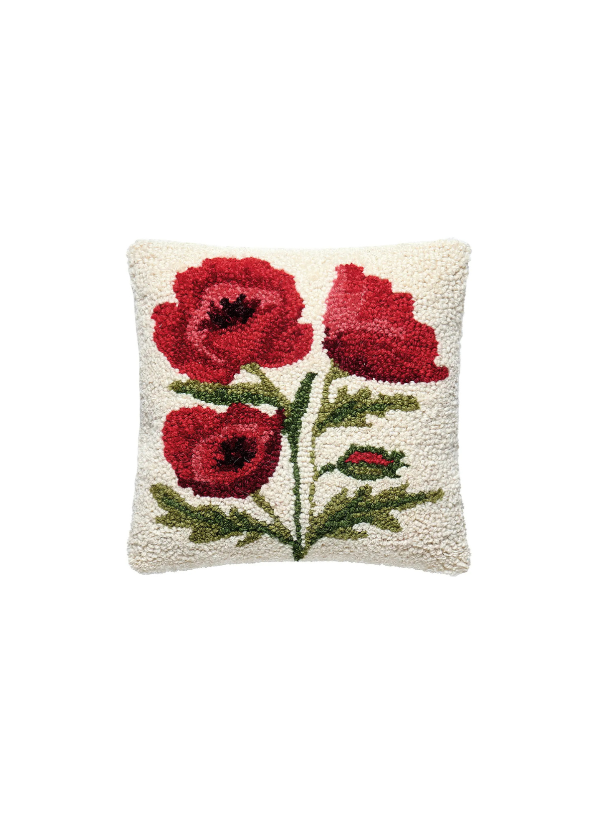 Peking Handicraft Poppies Hook Pillow