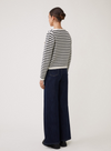 Gabriel Knitted Cardigan in Cream Stripe from Suncoo