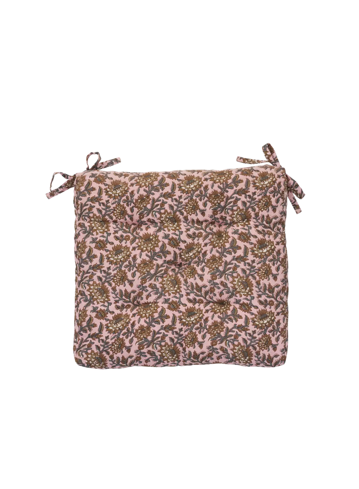 Madam Stoltz Pinkton Printed Chair Pad