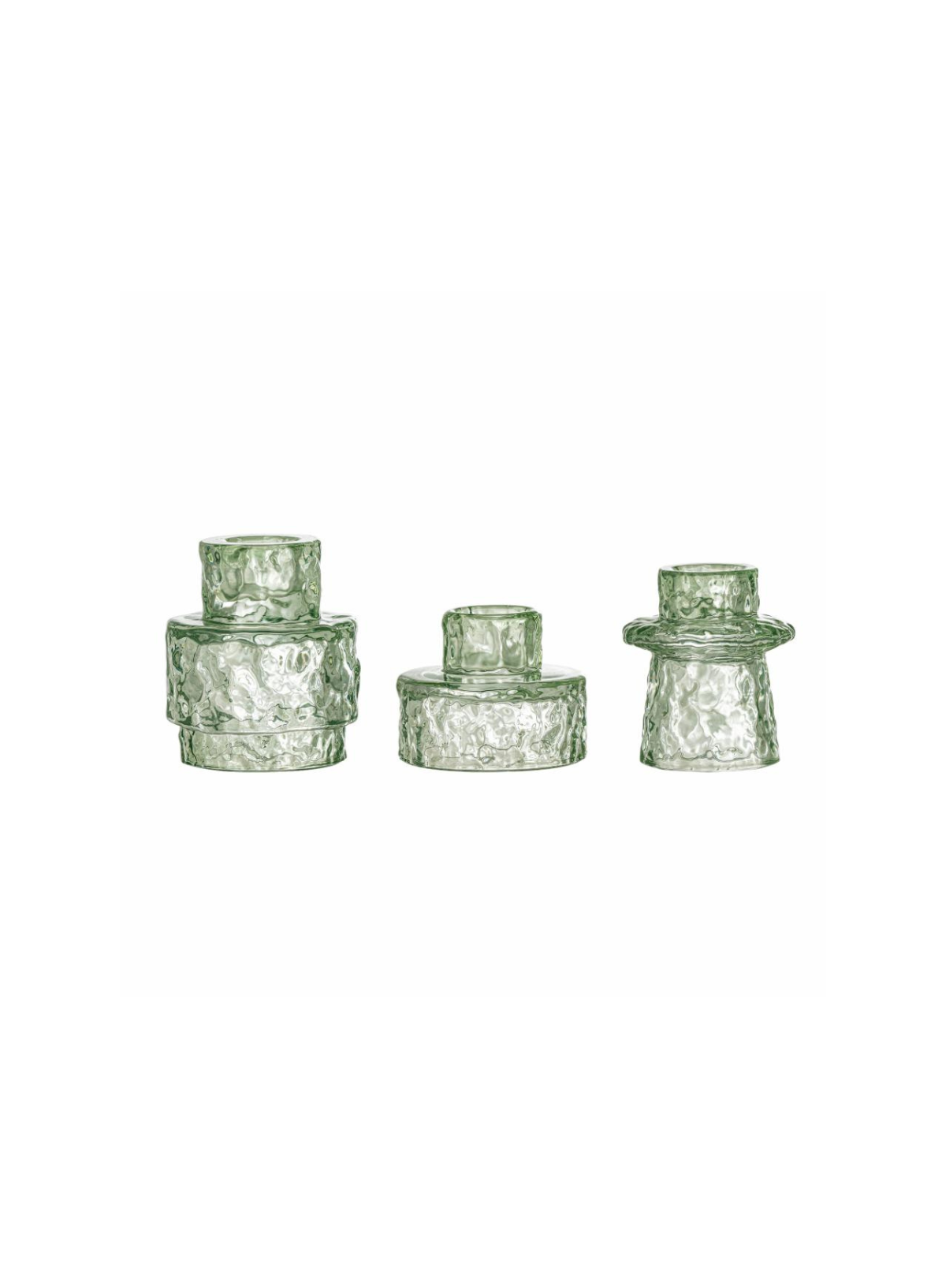 Green Delphia Candle Holder from Bloomingville